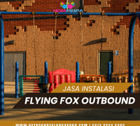 jasa instalasi pemasangan flying fox permainan outbound tulungagung blitar